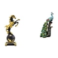 thumbnail image 1 of Colección De Esculturas De Animales Modernas, Figura De Caballo Y Pavo Real, Adorno De Mesa Para Dormitorio, Sala De Estar, Centro De Mesa, Escritorio De Oficina, Estantería, Decoración Del, 1 of 8