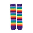 thumbnail image 3 of THDHVS Girls Socks,Kids Knee High Socks with Colorful Pattern for Performance and Stage Wear Long Socks Make Funny Fashion Statement for Kids and Youth Purple Free Size, 3 of 6
