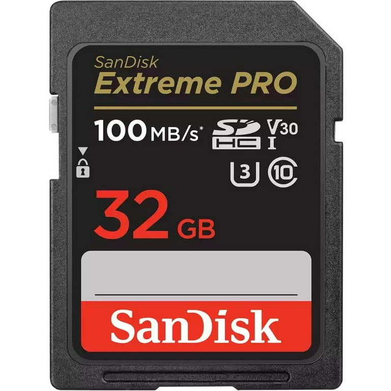 SanDisk Extreme PRO 32GB SDHC Memory Card, UHS-I, 4K UHD