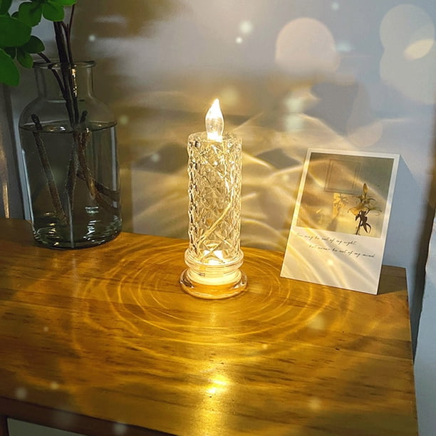 Lámpara Lámpara Luces de velas LED Decoraciones de fantasía Luces nocturnas para Navidad Cumpleaños Boda