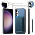 thumbnail image 6 of Magnetic 2 in 1 Detachable Wallet Compatible with Samsung Galaxy S23 Case, with Card Holder Faux Leather Men Women Compatible with MagSafe Phone Cover for Samsung Galaxy S23, Blue, 6 of 11