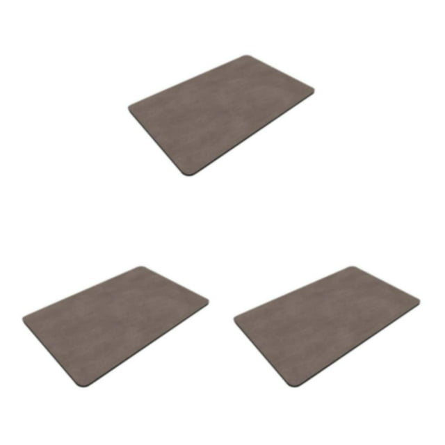Transemion 1/2/3/5 Prompt And Strong Water Absorption Quick-drying Bath Rug No Shedding No Dirt Hiding Bath Rug-Rubber GFT1105 40*60cm 3PCS