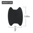 thumbnail image 2 of 4PCS Car Door Handle Sticker, Carbon Fiber Anti-Scratches Car Door Cup Protector, Non-Marking Auto Door Handle Protective Film, Universal for Most Car Handles,Black, 2 of 6