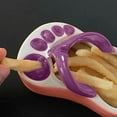 thumbnail image 3 of Zapatillas de Cerámica Divertidas, Cenicero de 5 Compartimentos, Diseño de Chanclas, Platos Versátiles para Servir, Accesorio Decorativo para Mesa, para Uso En Interiores y Exteriores, Idea, 3 of 6