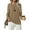 Khaki, variant on Women's Fall Soft Crewneck Long Sleeve Hollow Cable Knit Pullover Sweaters,US Size,L,Khaki