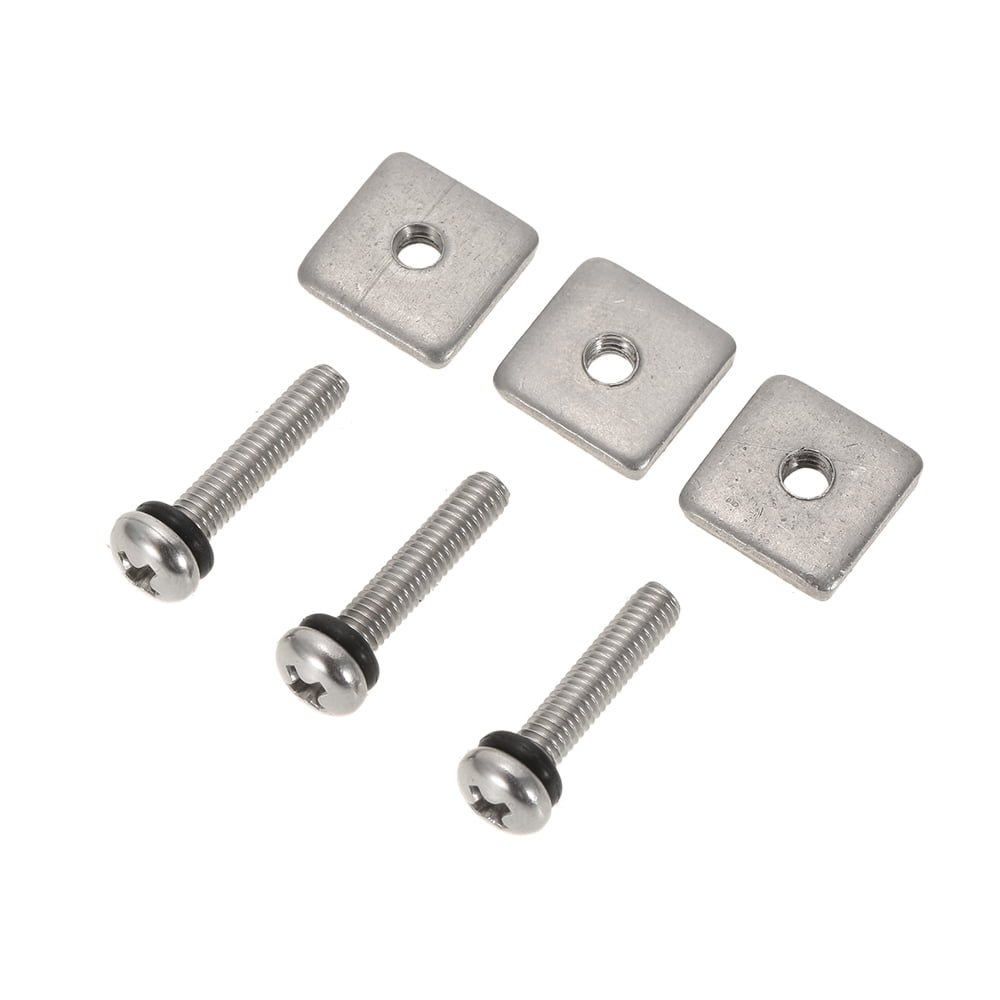 3x Stainless Steel SUP and Long Board Fin Screw Set Tool Surfing Accessories 