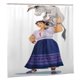 thumbnail image 3 of Cortina de ducha Encanto, cortina de ducha decorativa impermeable y lavable para baño, juego de decoración de accesorios de baño con 12 ganchos de plástico de 72 x 72 pulgadas, 3 of 8