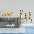 thumbnail image 2 of Figura de guepardo,Figura de guepardo dorado,adorno de escritorio moderno,Escultura de figura,Estatua sentada Figura Escultura Adorno,Estatuas de conejos en miniatura para decoración de, 2 of 8