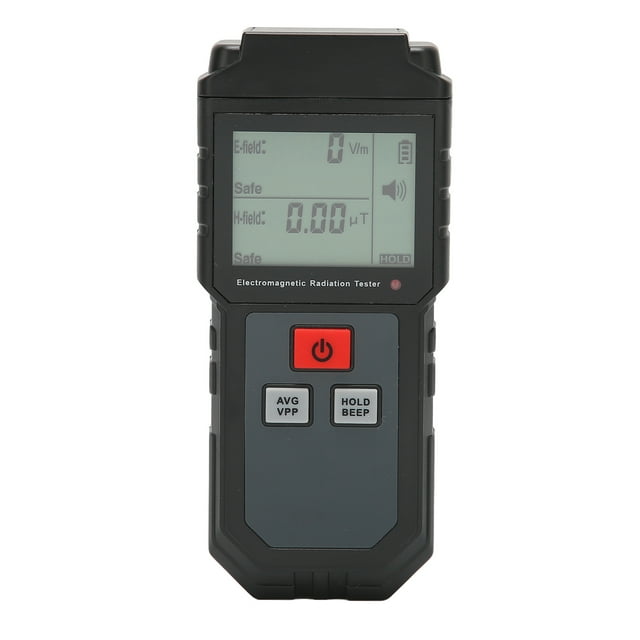 Electromagnetic Radiation Tester 1V/M‑1999V/M LCD EMF Meter with Sound Light Alarm for Home Appliance