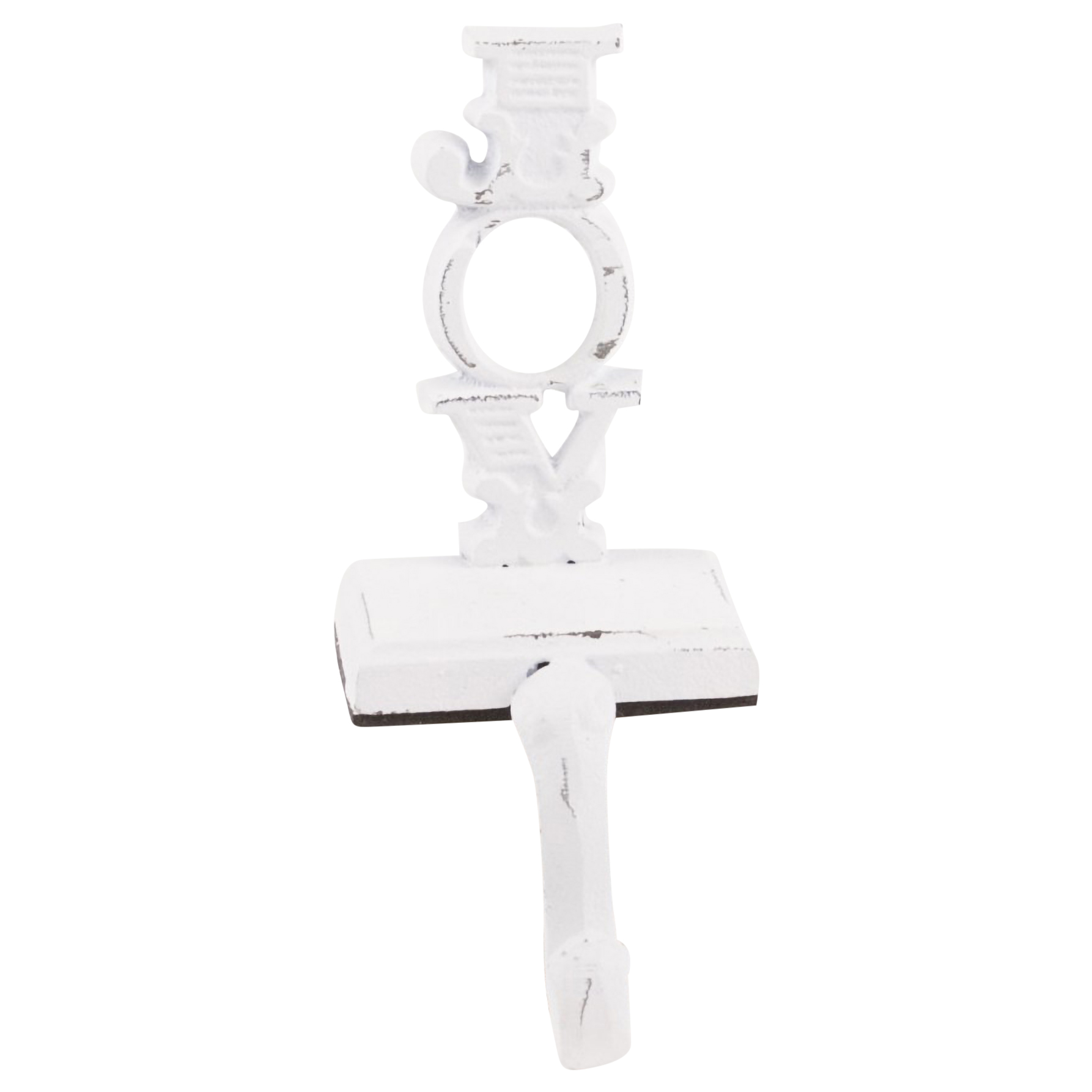 Antique White Joy 5 x 2.5 Cement Decorative Stocking Holder Walmart