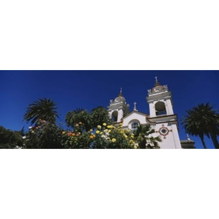 Plants in front of a cathedral Portuguese Cathedral San Jose Silicon Valley Santa Clara County California USA Canvas Art - Panoramic Images (36 x