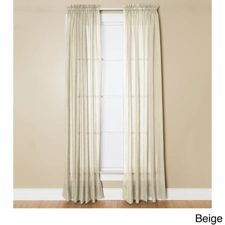 Miller Curtains Preston Sheer 108 Inch Rod Pocket Curtain Panel