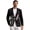 American Flag Freedom, variant on American Flag Star One Button Suit Jacket for Men Casual Long Sleeve Suit Jacket Notched Lapel Patriotic Sportcoat Open Front Blazer for Independence Day