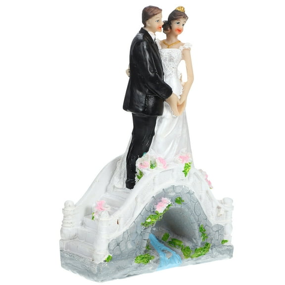 WRITWAA Resin Wedding Decor Couple Figure Assorted Color for Bridal Shower Cake Accessory