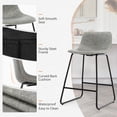 thumbnail image 5 of Dycanpo 30'' Bar Stools Set of 4 with Back Faux Leather Counter Chairs for Home Kitchen Island, Grey, 5 of 9