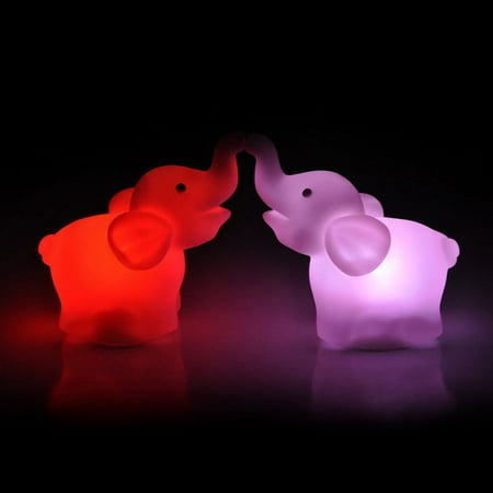

Elephant Shape Color Changing LED Night Light Lamp Wedding Party Decor Ja1-Home561