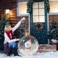 thumbnail image 3 of Bola navideña inflable gigante transparente de 60 cm con luces, adornos navideños, bola navideña inflable decorada de PVC, 3 of 4