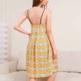 thumbnail image 6 of Aueoeo Floral Printed For Women Summer Thin Sleeveless Suspender Nightgown V-Neck Nightdress Soft Home Clothes, 6 of 9