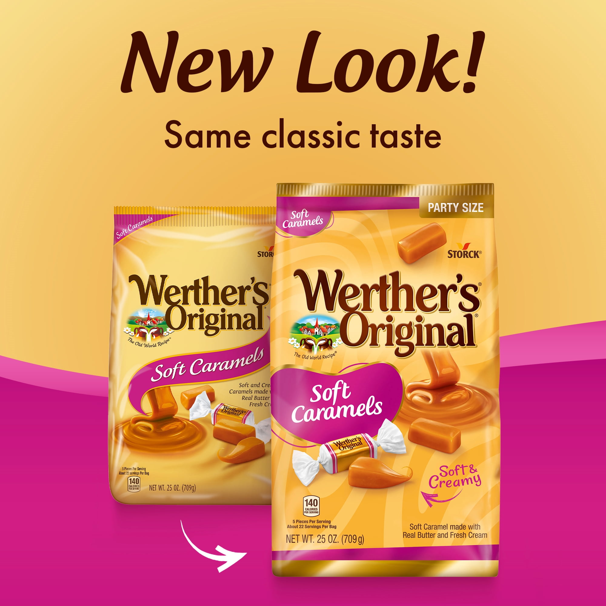 Werther's Original Soft Caramel Candy, 25 oz