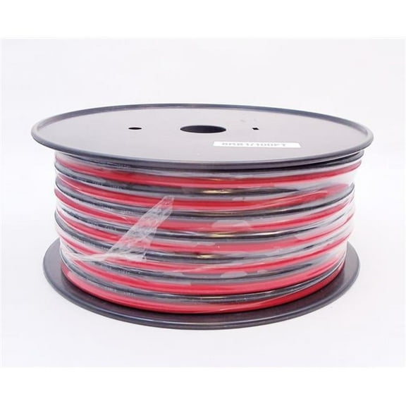 Twinpoint 8RB1 Workman - 100 ft. Spool of 8 Gauge Red & Black DC Zip Wire