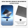 thumbnail image 2 of 2Pcs PU Leather Patch for Car Seat Repair, 7.87 x 3.93in Self-Adhesive Leather Repair Patch Tape Vinyl Repairs Kit,Portable Car Leathers Repairs Kit for Cars Upholstery Seat,Furniture(Black), 2 of 6