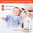 thumbnail image 2 of HelloBaby HB6352 Video Baby Monitor – 5″ LCD, No Wifi, Pan-Tilt-Zoom, 1000 ft Range, 2 of 7