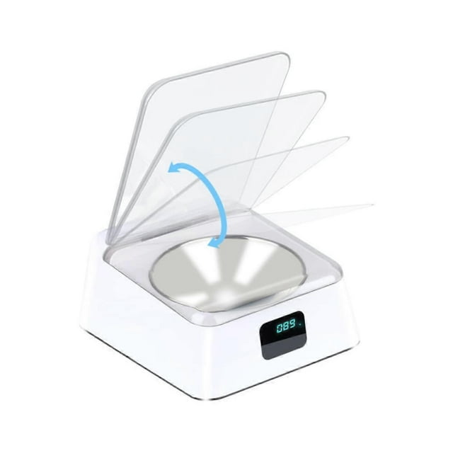 Automatic Infrared Induction Pet Feeder, Automatic Food Dispenser for Dogs and Cats with NonSlip Base, Safe Material, Automatic Opening