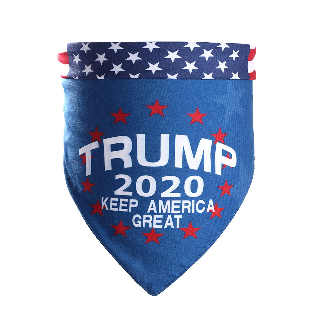 Prokth Trump 2020 American Flag Dog Bandana Dog Washable Triangular Scarf For Small Medium Large Dogs Cats Pets Walmart Com Walmart Com