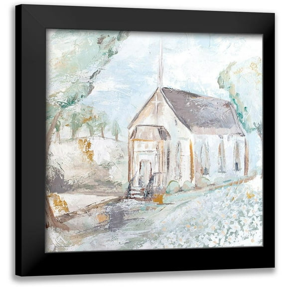 Kissell, Mackenzie 12x12 Black Modern Framed Museum Art Print Titled - Blessed House