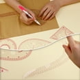 thumbnail image 3 of Jupean Ruler, Sewing Ruler, for Beginners Tailors Designers, 3 of 7