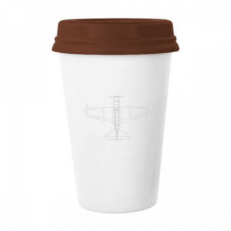 

Aircraft Structure Equipment Mug Coffee Drinking Glass Pottery Cerac Cup Lid