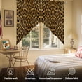 thumbnail image 6 of Swag Curtains Valances for Windows, Brown Retro Leopard Print Short Kitchen Window Curtains Over Sink, Abstract Animal Texture Cafe Curtains Panel Set Of 2,Rod Pocket, 36 Inches Length, 6 of 8