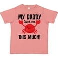 thumbnail image 3 of Inktastic Daddy Loves Me Childs Crab Boys or Girls Toddler T-Shirt, 3 of 5