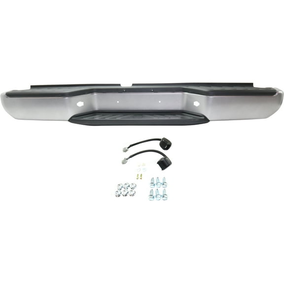 For 2005-2021 Frontier Step Bumper Rear Silver Steel 850109BF0A-PFM