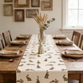 thumbnail image 6 of Wooowa Easter Festival Theme Table Runner with Bunny Egg Floral Print, for Holiday Party Dining Table and Home Scene Decoration, 6 of 6
