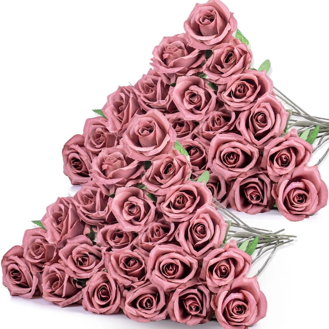 Flores artificiales con forma de hotop, 40 unidades, con tallo largo de 51 cm