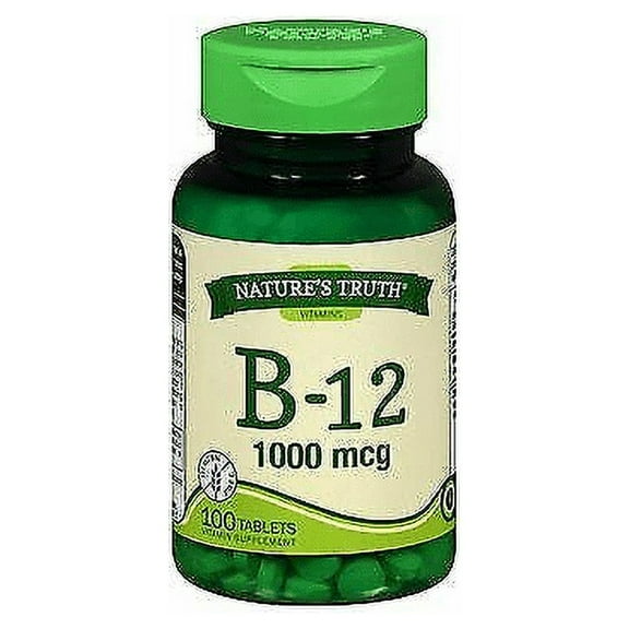 Nature's Truth Vitamin B-12 Supports Metabolism 1000mcg, 100ct, 4-Pack