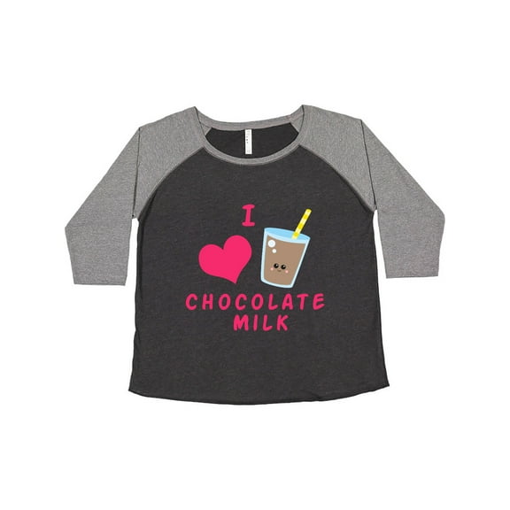 Inktastic I love chocolate milk Women's Plus Size T-Shirt