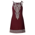 thumbnail image 4 of Fridja Womens Casual Sling Printed Sleeveless Short Fit Dress, 4 of 5