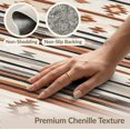 thumbnail image 6 of ODIKA 9'x12' Washable Area Rug Geometric Stripe Neutral Tones Boho Farmhouse Minimalist Large for Great Room, Indoor Concept, Living Low Pile, Flatwoven, 6 of 7