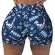 thumbnail image 2 of Fotbe Blue Bus Shorts Sin Costuras – Shorts Deportivos de Cintura Alta para Mujer, Elásticos para Gimnasio, Yoga, Running o Ciclismo-Small, 2 of 8