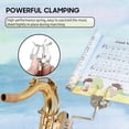 thumbnail image 4 of Atril Soporte de música portátil con abrazadera para saxofón Tenor Horn Trompeta Universal Marching Lyre Sheet Clip Holder para instrumentos de viento Tomshoo  Atril, 4 of 6