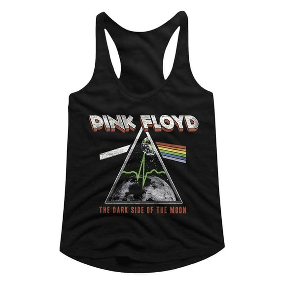 Pink Floyd Music Moon Ladies  Racerback Tank Top Shirt