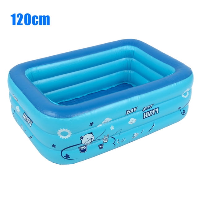 Inflatable Pool,Paddling Pool Rectangle Swimming Pool Bathing Tub Inflatable Pool for Children Baby Home Use
