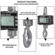 thumbnail image 2 of Digital Hanging Scale 1000kg/ 2204lbs Portable Heavy Duty Crane Scale Lcd Backlight Industrial Hook Scales Unit Change/ Data Hold/ Tare/ Zero Compitia, 2 of 4