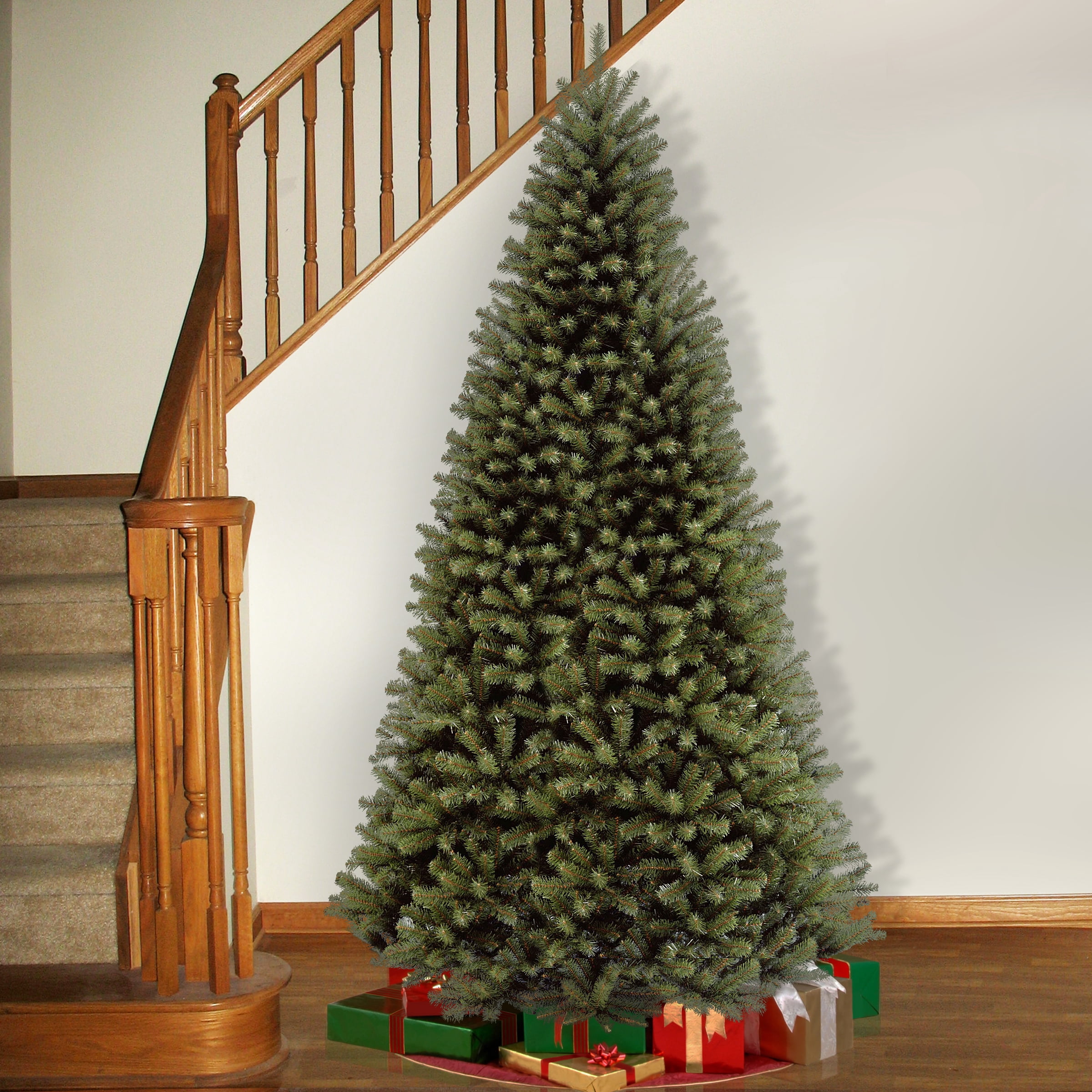 National Tree Company 9 ft. Artificial Full Christmas Tree, Green, North Valley Spruce, Includes Stand