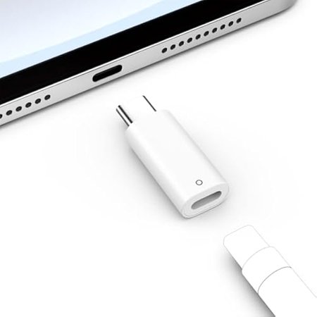 USB C to Pencil Charging Adapter Compatible with Apple Pencil 1st Generation, Apple Pencil Adapter for iPad 10th Generation, USB-C to Apple Pencil Adapter for Charging, Bluetooth Pairing