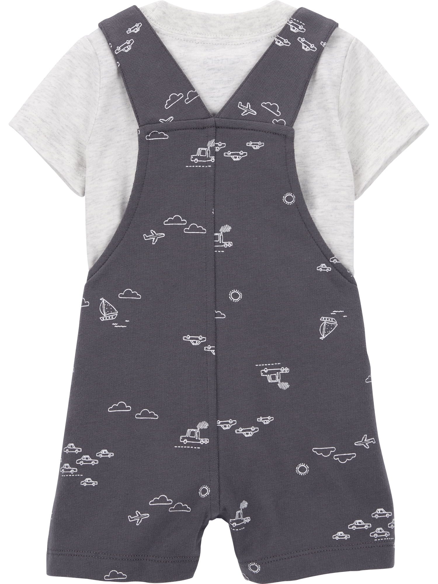Carter's Child of Mine Boy's Breathable Modern Print Overall, 2-Piece Set Size 6–9 Months