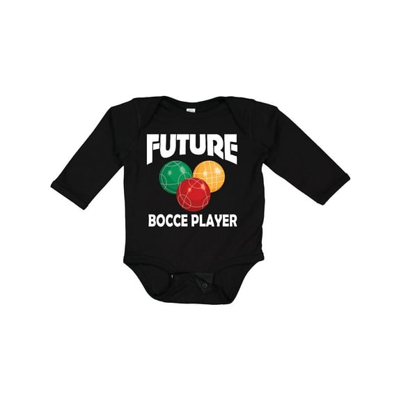 Inktastic Future Bocce Player Boys or Girls Long Sleeve Baby Bodysuit