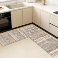 thumbnail image 5 of Farmhouse Kitchen Rugs Set 3 Piece, Boho Kitchen Mats for Floor, Non-Slip Kitchen Rug Waterproof Mats for Kitchen, Runner Rugs for Hallway Laundry Holiday Sink Decor, 5 of 12
